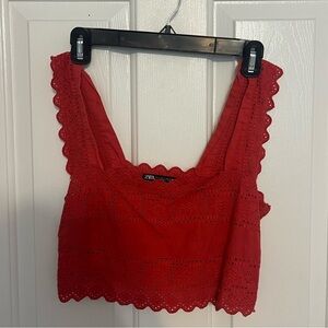 Red Zara Top
